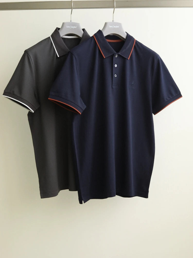 LP 25ss simple and comfortable lapel casual short-sleeved polo shirt