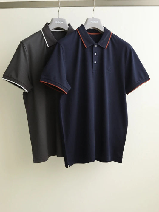LP 25ss simple and comfortable lapel casual short-sleeved polo shirt