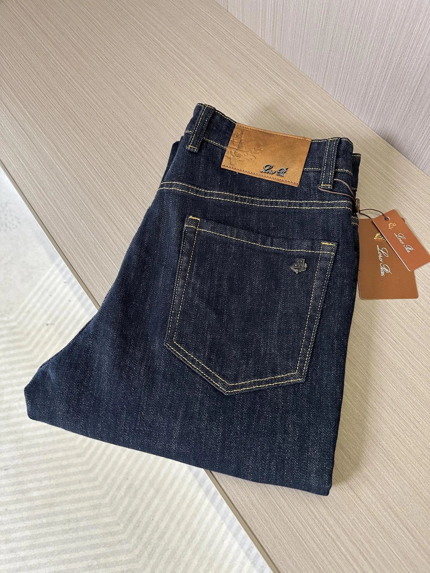 LP Italy 25ss comfortable and versatile small straight trousers casual jeans