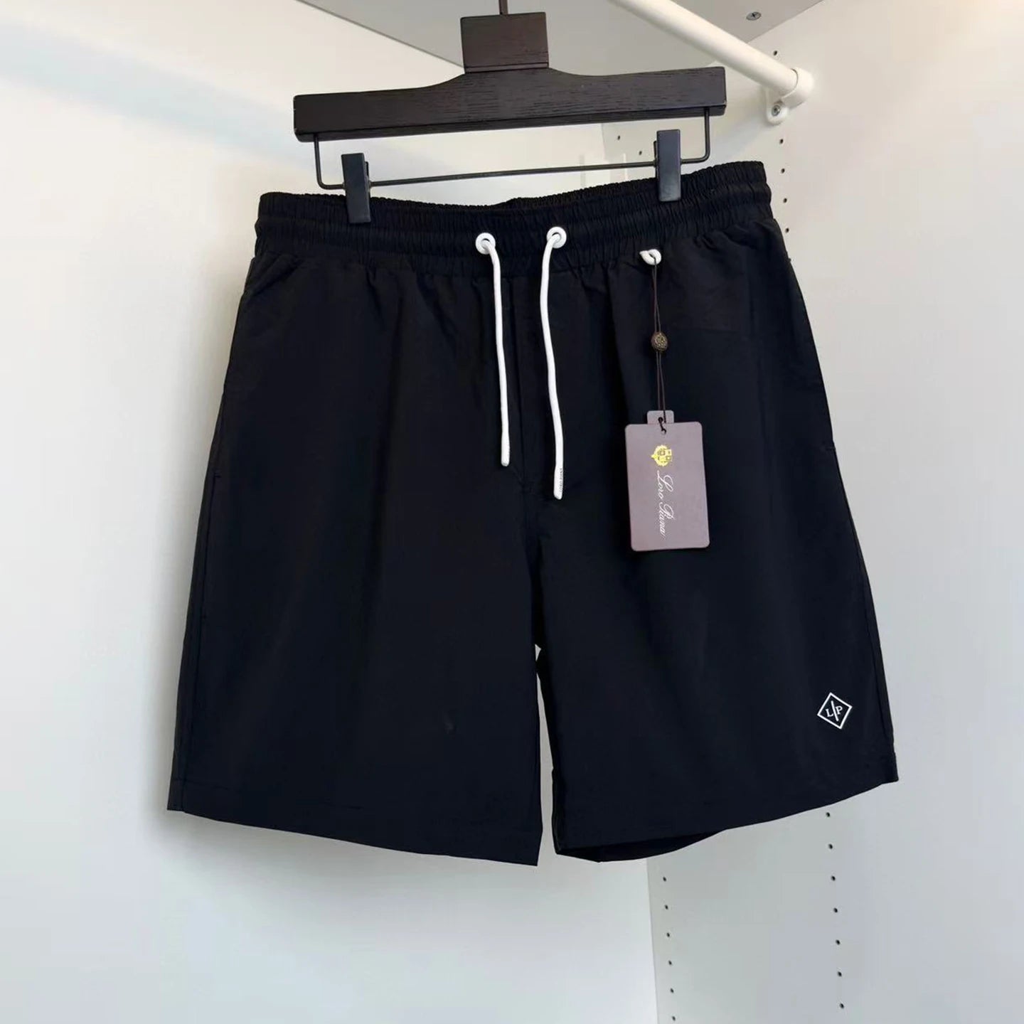LP letter offset small badge drawstring beach quick-drying shorts