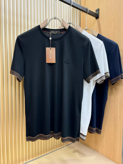 LP Comfortable Stretch 25ss Crew Neck Half Sleeve Men's Casual Short Sleeve T-Shirt