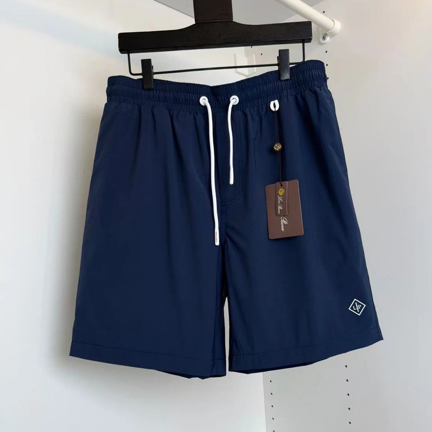 LP letter offset small badge drawstring beach quick-drying shorts