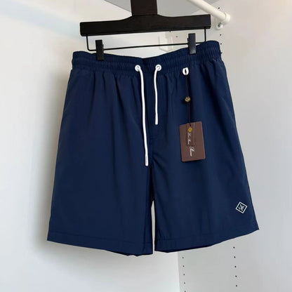 LP letter offset small badge drawstring beach quick-drying shorts