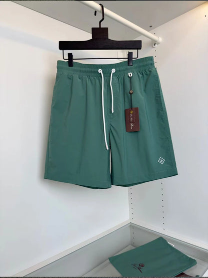 LP letter offset small badge drawstring beach quick-drying shorts