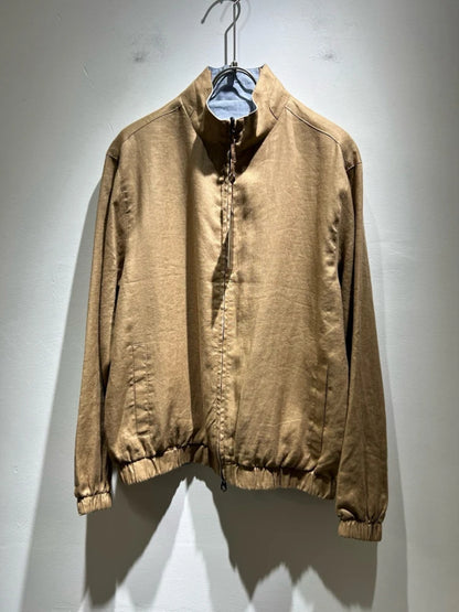 LP Italian linen fabric double-sided wear stand-up collar old money wind casual windproof jacket