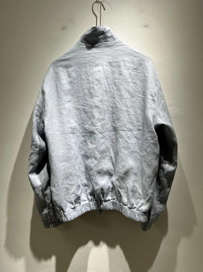 LP Italian linen fabric double-sided wear stand-up collar old money wind casual windproof jacket