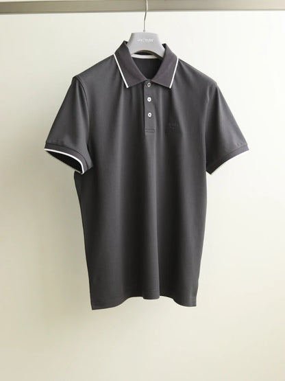 LP 25ss simple and comfortable lapel casual short-sleeved polo shirt