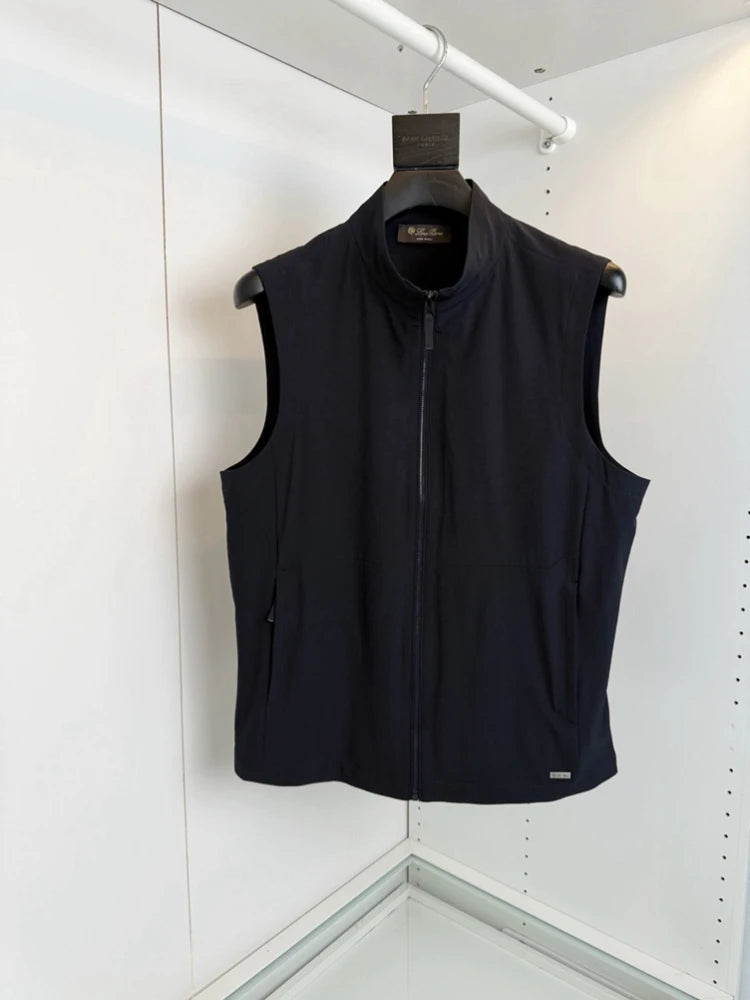 LP Italian stand-up collar business casual vest commuter vest men's waterproof jacket