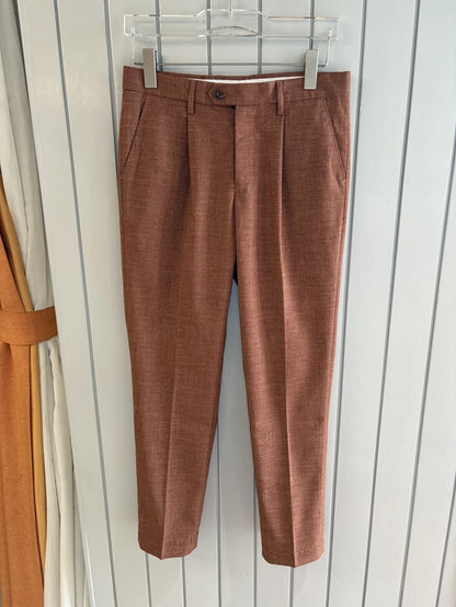 LP Italian Tencel Linen Blended Anti-Wrinkle Old Money Style Men's Lightweight Suit