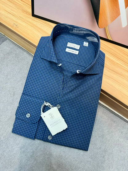 BC Italy Combed Cotton Fabric Business Casual Old Money Wind Long Sleeve Shirt