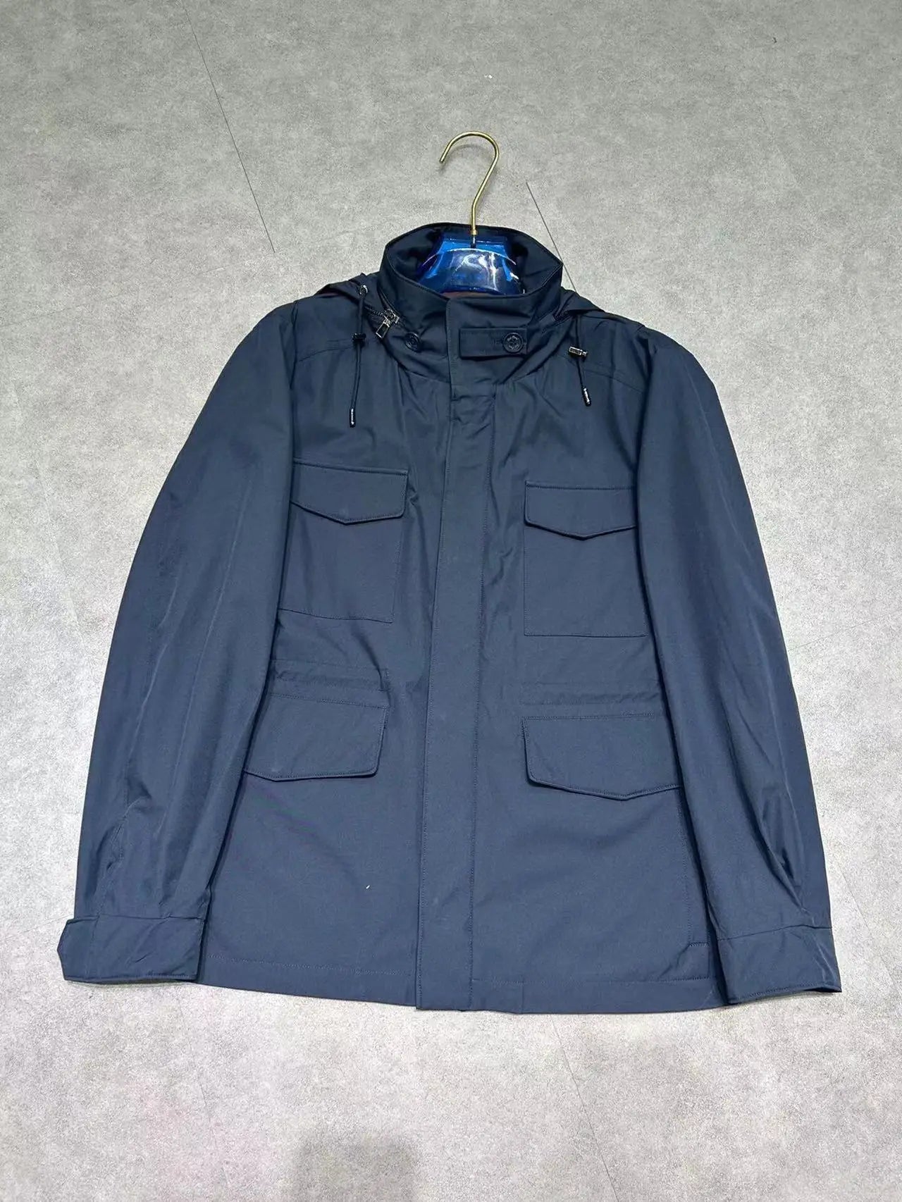 LP Italian multi-pocket windproof traveler stand-up collar commuter jacket